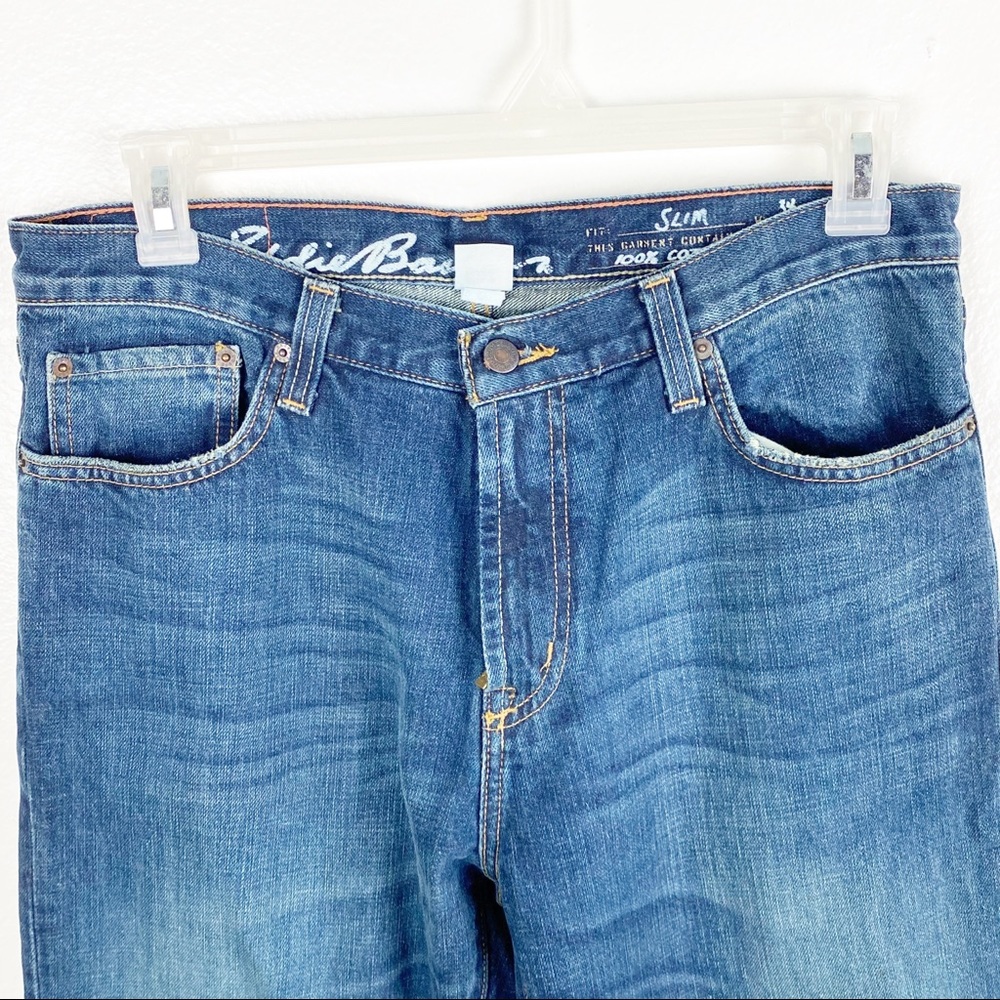 EDDIE BAUER 100% Cotton Medium Wash Slim Jeans, Size 34 x 32 - Picture 6 of 7